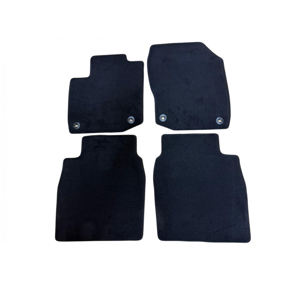 Car textile mats black HONDA CIVIC HB (2012-2017) PREMIUM Car textile mats black HONDA CIVIC HB (2012-2017) PREMIUM