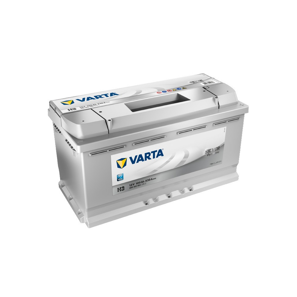 Car battery 12V VARTA SILVER DYNAMIC H3 100Ah Right +