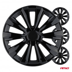 Dekoratīvās disku uzlikas R16 *DELTA BLACK* (4 gab.)