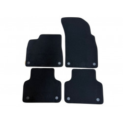 Car textile mats black AUDI Q7 II (2015-...) PREMIUM
