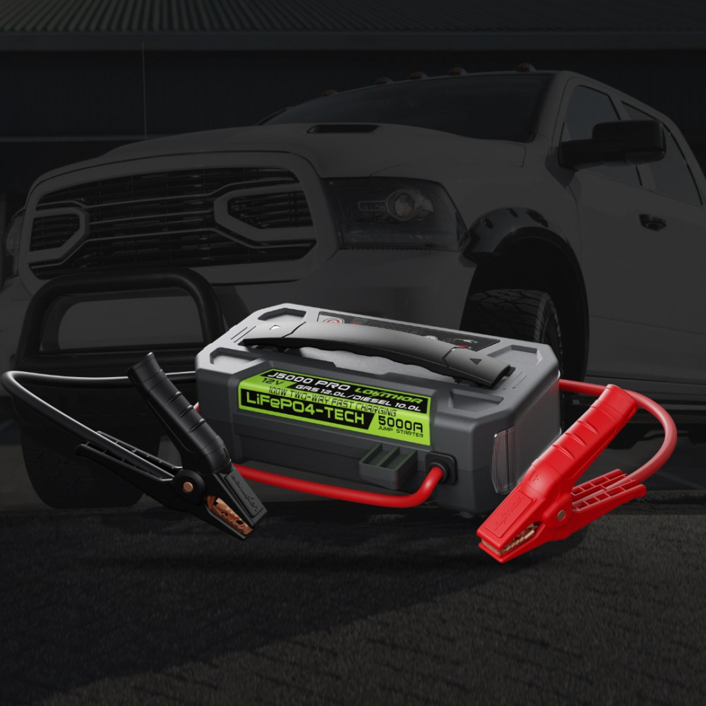 ПУСКОВОЕ УСТРОЙСТВО ДЛЯ АККУМУЛЯТОРОВ 12V LOKITHOR J5000 PRO 5000A LIFEPO4