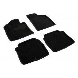 Auto paklāji auduma melnie 3D SEINTEX HYUNDAI SANTA FE II (2006-2010)