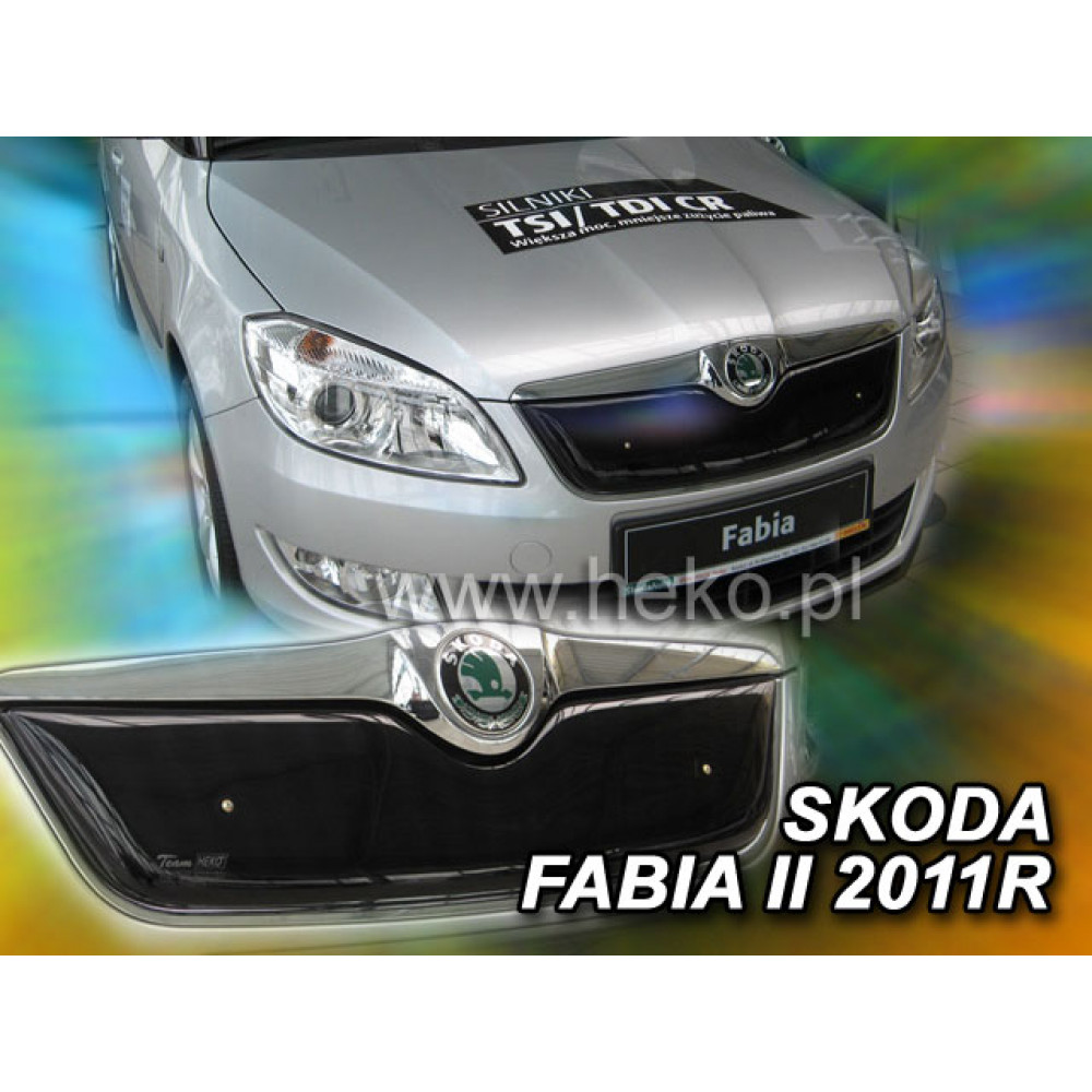 Radiatora ziemas aizsegs augšējais SKODA FABIA II (2010-...) facelift 02048