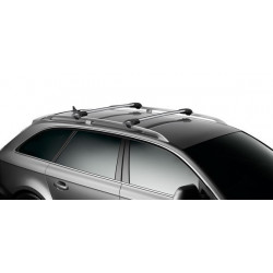 Авто багажник на крышу THULE WINGBAR EDGE AUDI A6 ALLROAD с рейлингами (2006-2012)