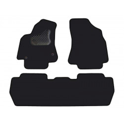 Car textile mats black CITROEN BERLINGO (5s.)(2008-2018) ECONOMIC (LT)