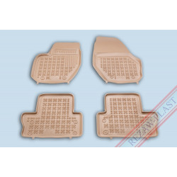 Car rubber floor mats beige VOLVO S60 II (2010-...) 200404B