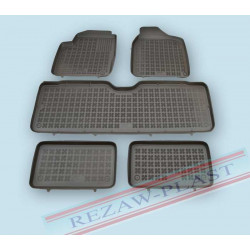 Car rubber floor mats black VW SHARAN (1995-2010) (7s.) 200103