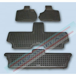 Car rubber floor mats black DODGE GRAND CARAVAN (7s.) (2001-2006) 203601