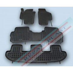 Car rubber floor mats black SEAT ALHAMBRA (2010-...) (7s.) 200112