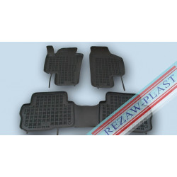 Car rubber floor mats black VW SHARAN II (2010-...)(5s.) 200112A