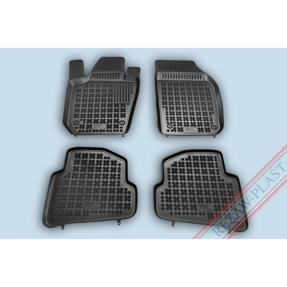 Car rubber floor mats black SKODA FABIA III (2014-...) 200211