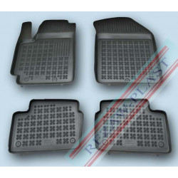 Car rubber floor mats black KIA PICANTO (2011-...) 201013