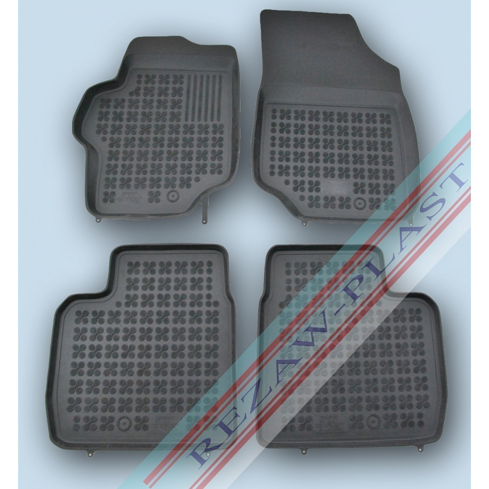 Car rubber floor mats black CITROEN C-ELYSEE (2012-...) 201226