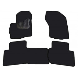 Car textile mats black PEUGEOT 4007 (2007-...) ECONOMIC (LT)