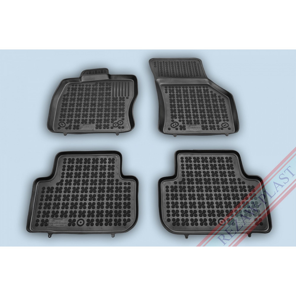 Car rubber floor mats black VOLKSWAGEN PASSAT B8 (2014-...) 200119