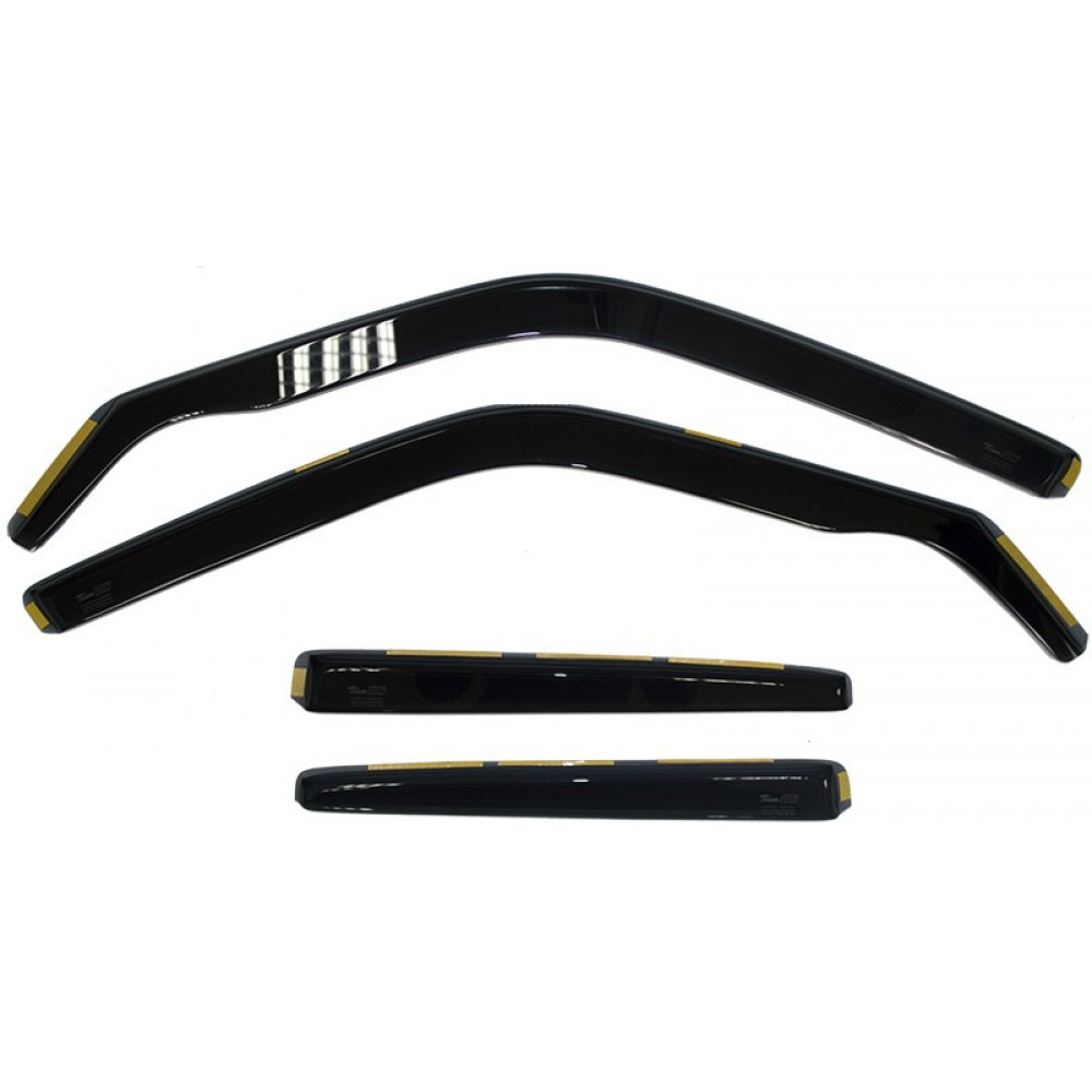thumbnail image 2 of Heko Wind Deflectors For BMW 5 Series E61 Wagon 2004-2010 – 4pc Black Tinted 2 of 5