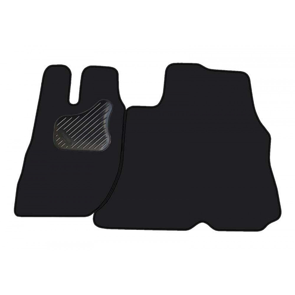 Car textile mats black PEUGEOT BOXER (2006-...) (2s.) ECONOMIC