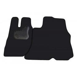 Car textile mats black PEUGEOT BOXER (2006-...) (2s.) ECONOMIC