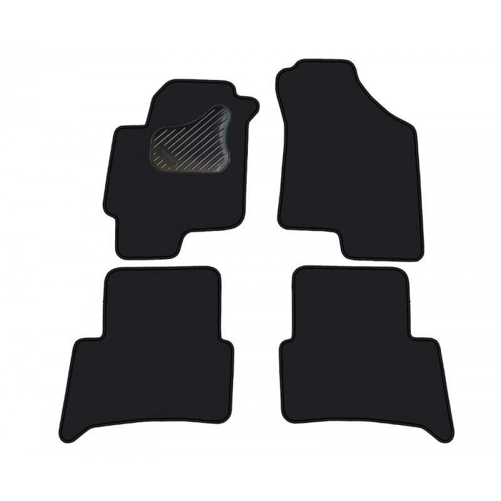 Car textile mats black HYUNDAI COUPE (2002-2009) ECONOMIC