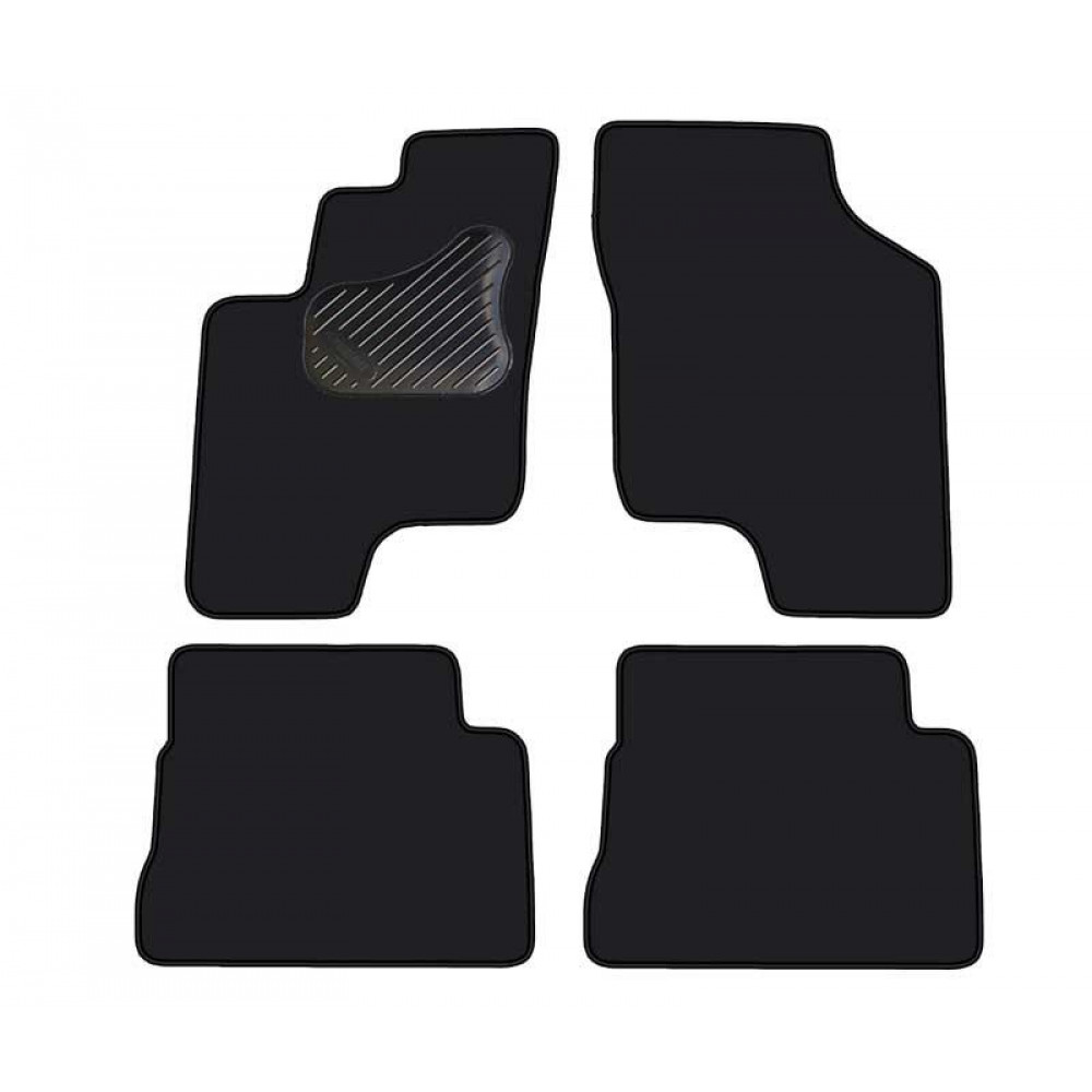 Car textile mats black HYUNDAI GETZ (2002-...) ECONOMIC