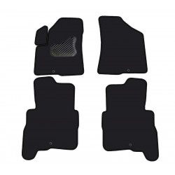 Car textile mats black HYUNDAI SANTA FE (2006-2010) ECONOMIC (LT)