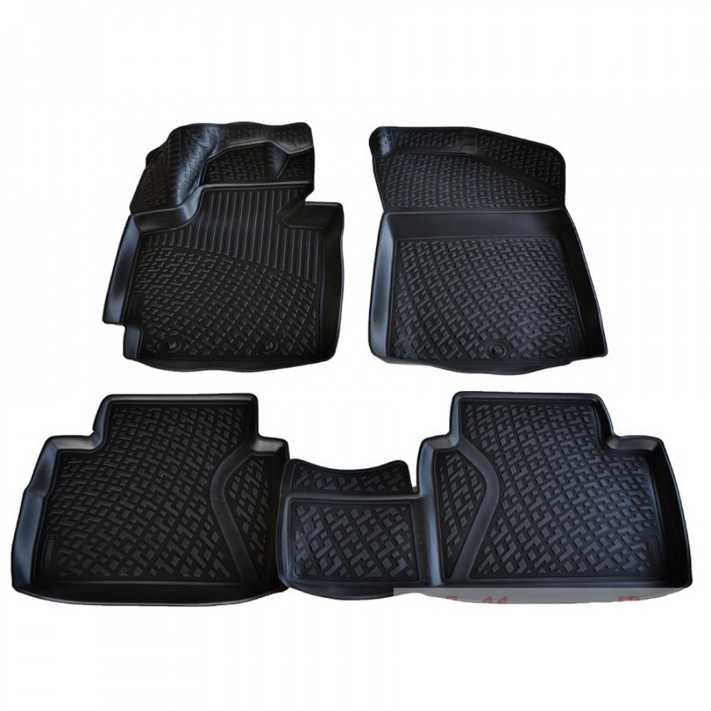 Car rubber floor mats black 3D KIA SOUL (2014-...)