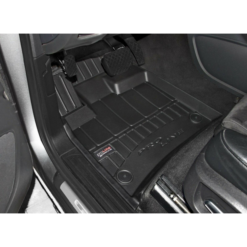 Car rubber floor mats black JEEP COMPASS (2017-...) 3D FROGUM