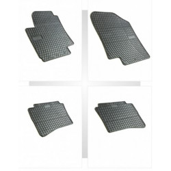 Car rubber floor mats black HYUNDAI i20 (2008-2014) NEGRO