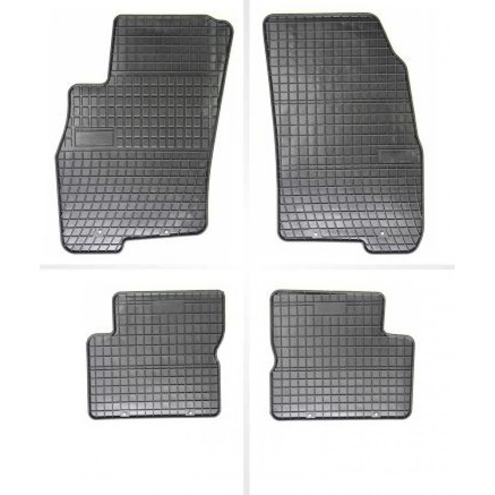 Car rubber floor mats black ALFA ROMEO MiTo (2008-...) NEGRO