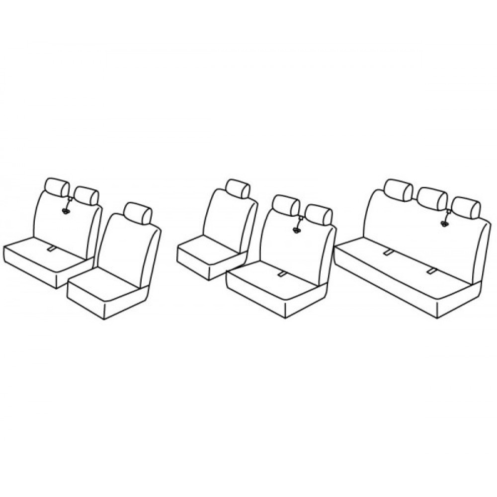 Istmekatted *HARMONY* VOLKSWAGEN T5 (9s.)(2003-2015)