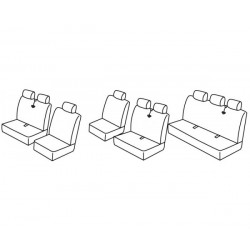 Auton istuinsuojat *HARMONY* VOLKSWAGEN T5 (9s.)(2003-2015)