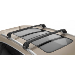 Car roof rack TURTLE AIR2 BLACK PEUGEOT 5008 II with flush rails (2017-...)