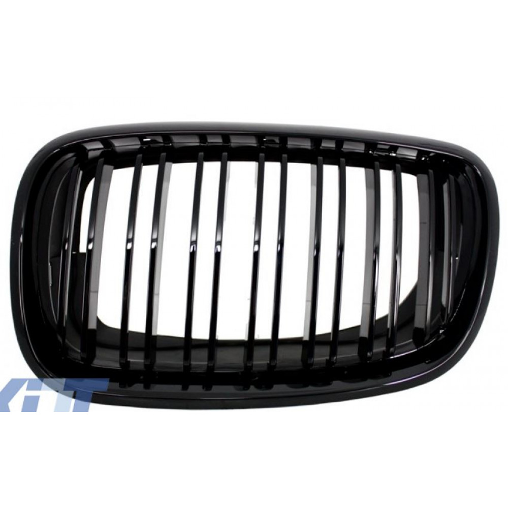 Front grills BMW X5/X6 E70/E71 Double Stripe Piano Black (2007-2014)