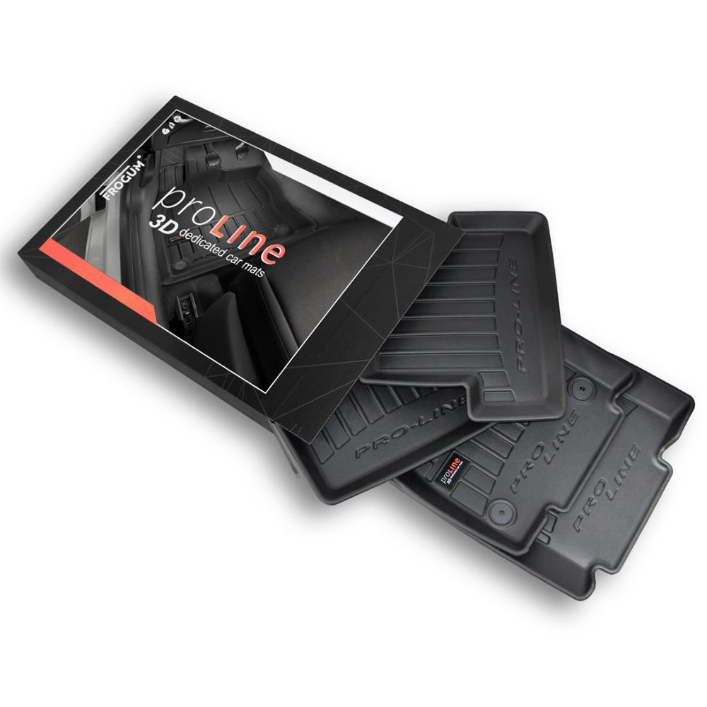 Car rubber floor mats black SKODA SCALA (2019-...) 3D FROGUM