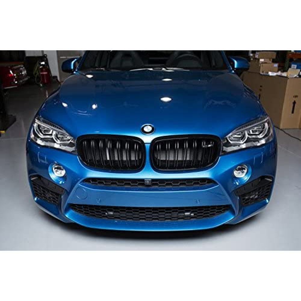 Передние решетки черные глянцевые BMW X5/X6 F15/F16 Double Stripe Black Gloss (2014-2019)