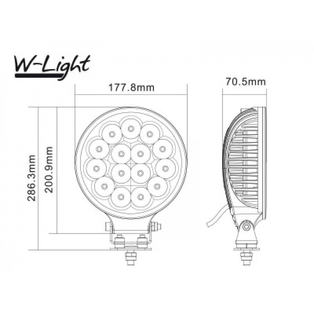 LED tālās gaismas lukturis W-LIGHT *LIGHTINING 175* 1605-NS3809