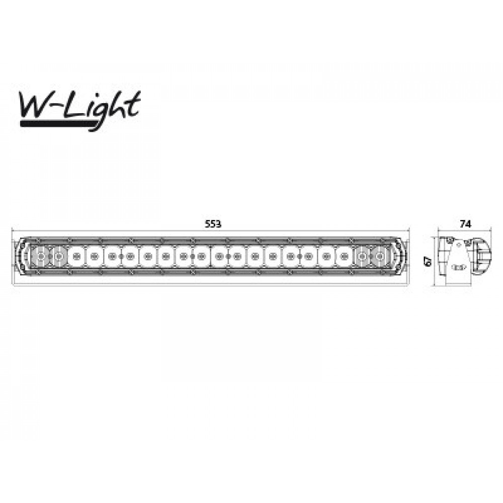 LED tālās gaismas lukturis W-LIGHT *THUNDERBOLT* 1605-NS3837