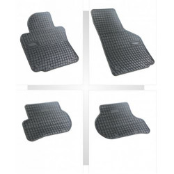 Car rubber floor mats black VOLKSWAGEN GOLF V (2003-2008) NEGRO