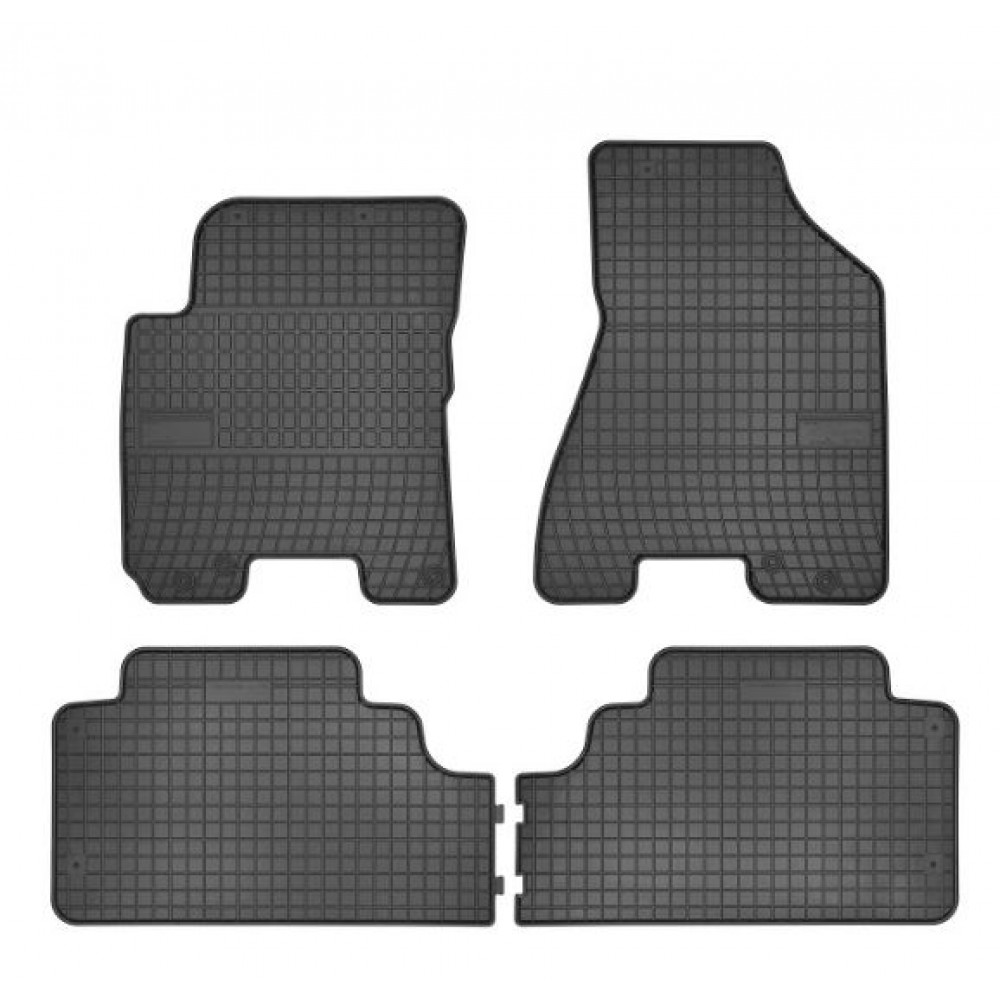 Car rubber floor mats black KIA SPORTAGE (2004-2010) NEGRO