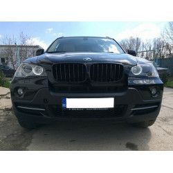 Priekšējās restes melnās glancētās BMW X5 E70 Black Gloss (2007-2013)