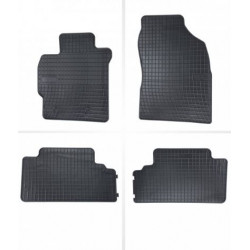 Car rubber floor mats black TOYOTA AURIS (2007-2012) NEGRO