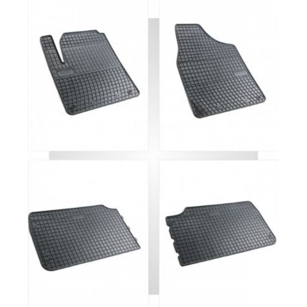 Car rubber floor mats black VW SHARAN (5s.)(1995-2010) NEGRO