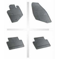 Car rubber floor mats black VOLVO V70 (2000-2007) NEGRO