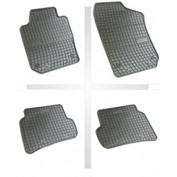 Car rubber floor mats black SKODA FABIA III (2015-...) NEGRO