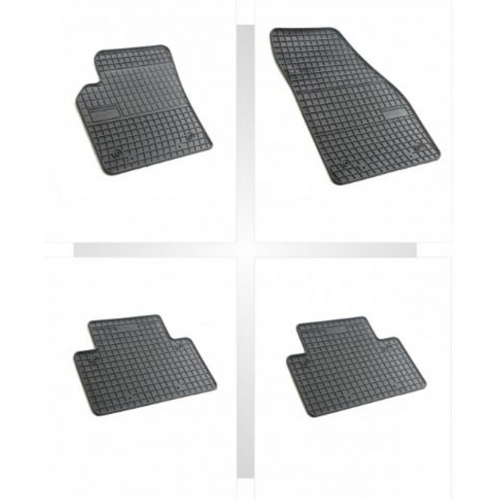 Car rubber floor mats black VOLVO C30 (2007-...) NEGRO