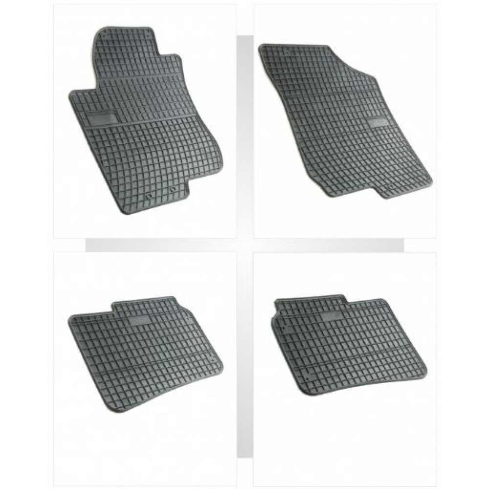 Car rubber floor mats black HYUNDAI i30 (2007-2012) NEGRO