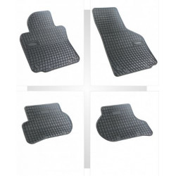 Car rubber floor mats black VOLKSWAGEN GOLF VI (2008-2012) NEGRO