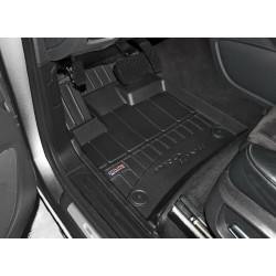 Автоковрики резиновые черные SKODA CITIGO (2011-...) 3D FROGUM