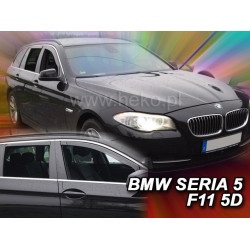 Window deflectors front and rear BMW 5 F11 Touring (2010-...) 11157