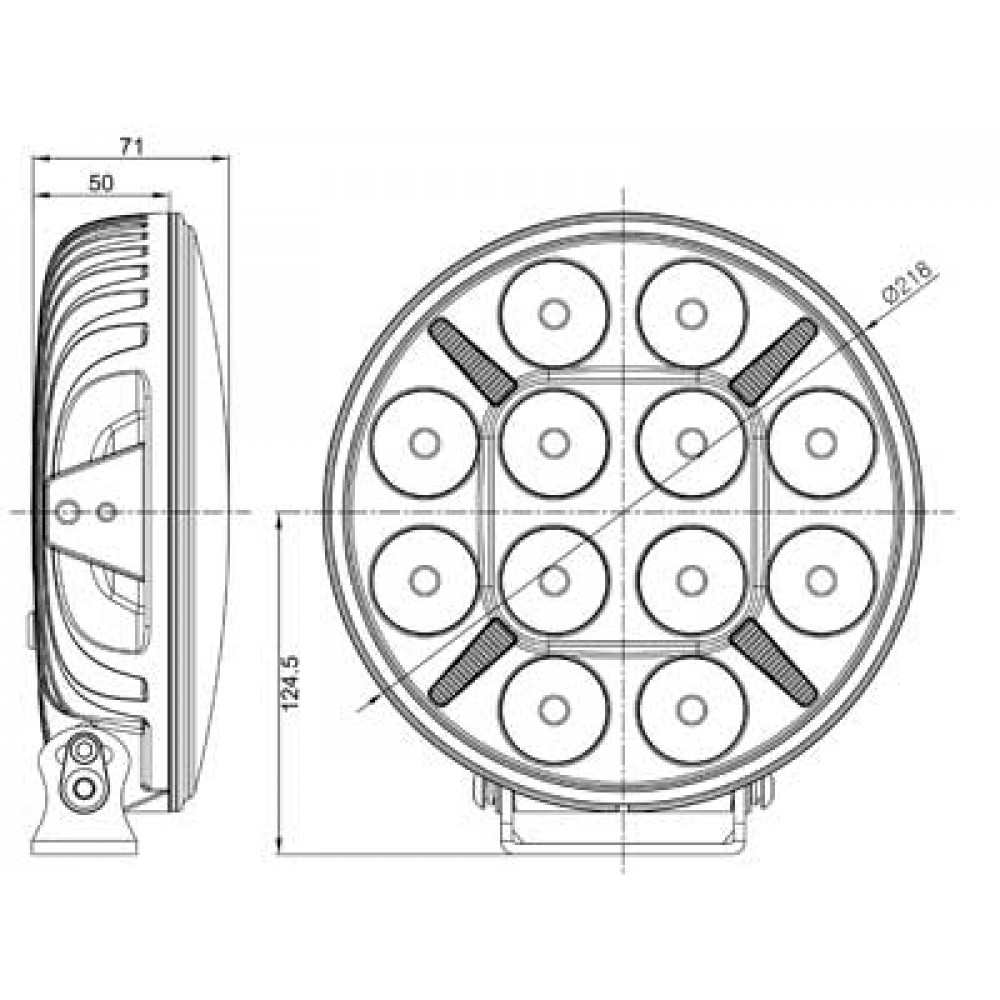 LED tālās gaismas lukturis SEEKER 9 120W (CE sertificēts) 1605-NS9LED